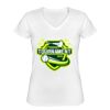 Playera Dama: Algodón Peinado Cuello V Miniatura