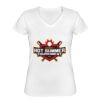 Playera Dama: Algodón Peinado Cuello V Miniatura