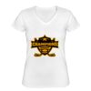 Playera Dama: Algodón Peinado Cuello V Miniatura