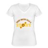 Playera Dama: Algodón Peinado Cuello V Miniatura