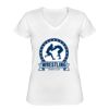 Playera Dama: Algodón Peinado Cuello V Miniatura