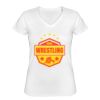 Playera Dama: Algodón Peinado Cuello V Miniatura